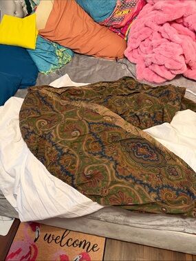 Ralph Lauren Elizabeth Paisley King Size Bed Skirt